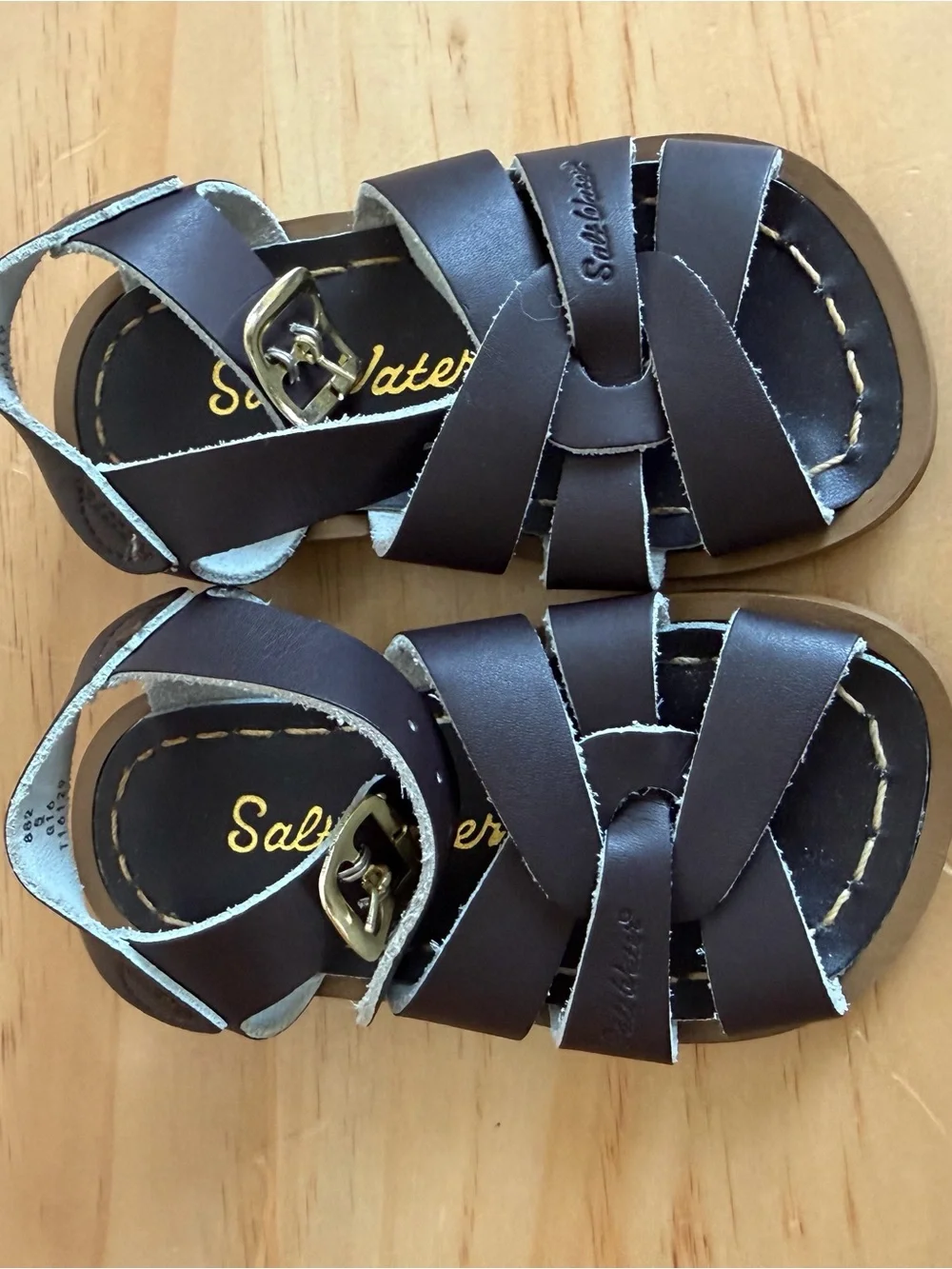Salt Water Sandals Brown Leather baby Sandals